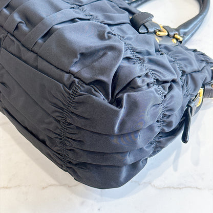 Prada Gaufre Tote Bag in Black Nylon