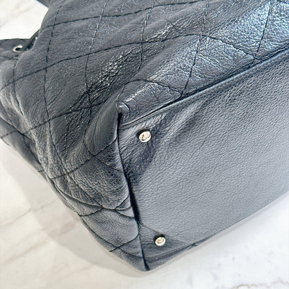 Chanel Glazed Calfskin On The Road Drawstring Bucket Bag