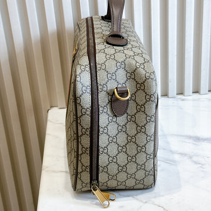 Gucci Web Savoy Shoes Case in GG Supreme