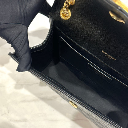 YSL Envelope Medium in Black GHW