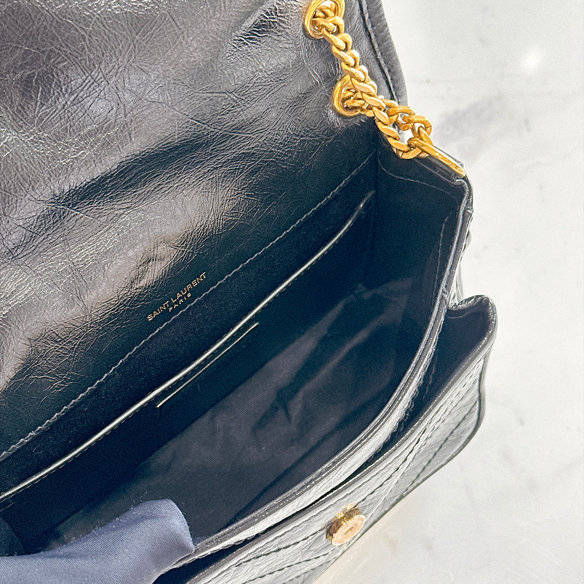 YSL Niki Baby in Black