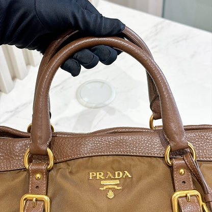 Prada BN2032 Tessuto Nylon & Soft Calf Leather Trim