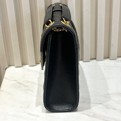 YSL Envelope Medium in Black GHW