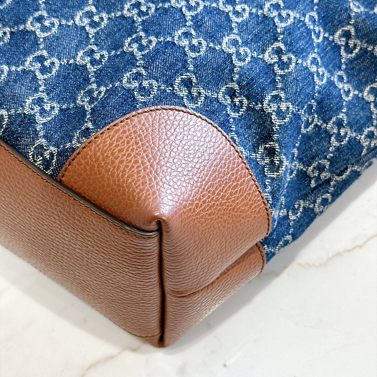 Gucci Ophidia Denim Tote Bag