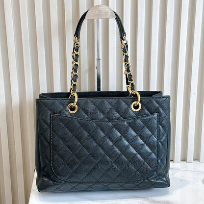 Chanel GST in Black Caviar GHW
