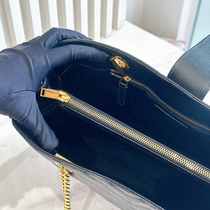 YSL Cassandre Tote in Black GHW