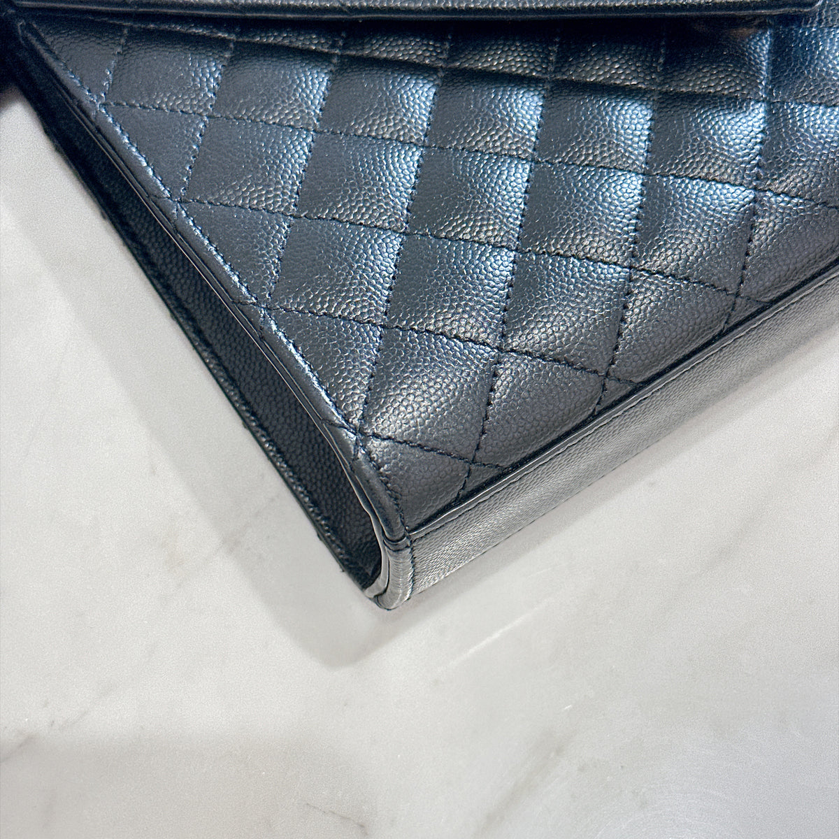 YSL Envelope Medium In Black GHW
