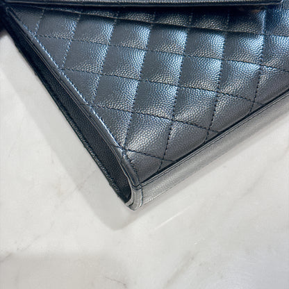 YSL Envelope Medium In Black GHW