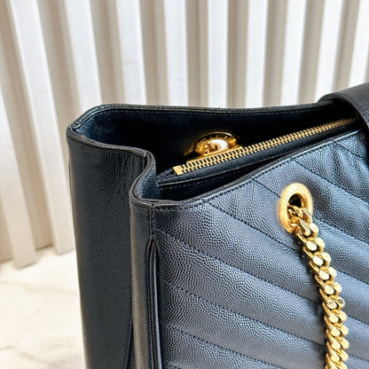 YSL Cassandre Tote in Black GHW