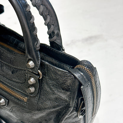Balenciaga Le City Mini In Black Arena Lambskin