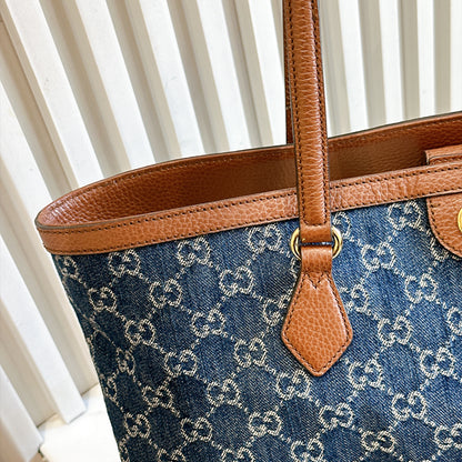 Gucci Ophidia Denim Tote Bag