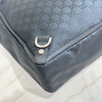 Gucci Black GG Canvas Abbey D-Ring Tote Bag