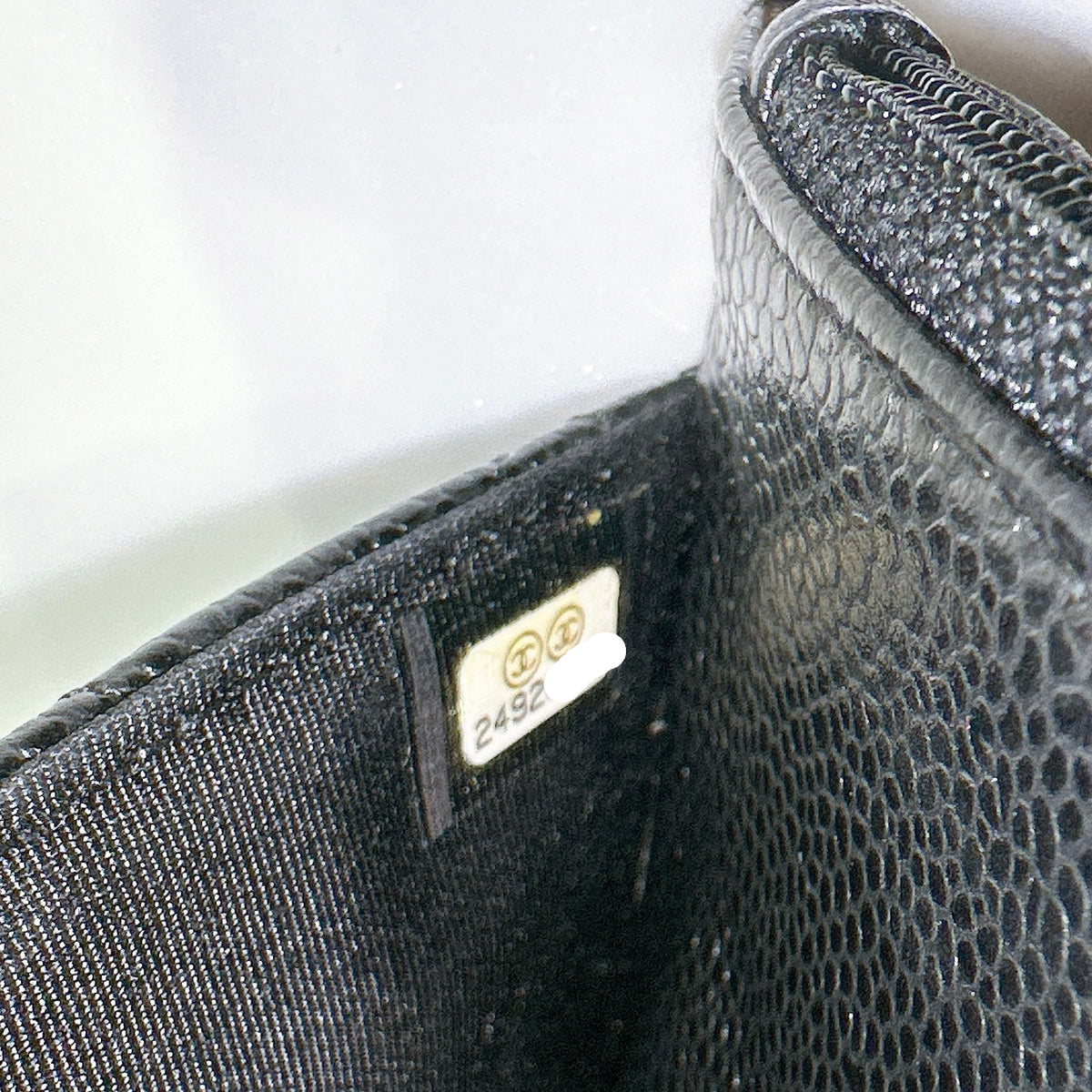 Chanel Wallet On Chain in Black Caviar SHW