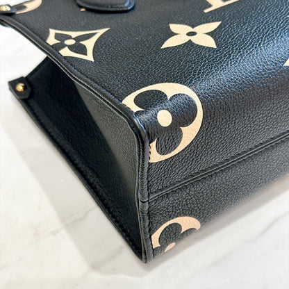 LV On The Go PM in Black/Creme