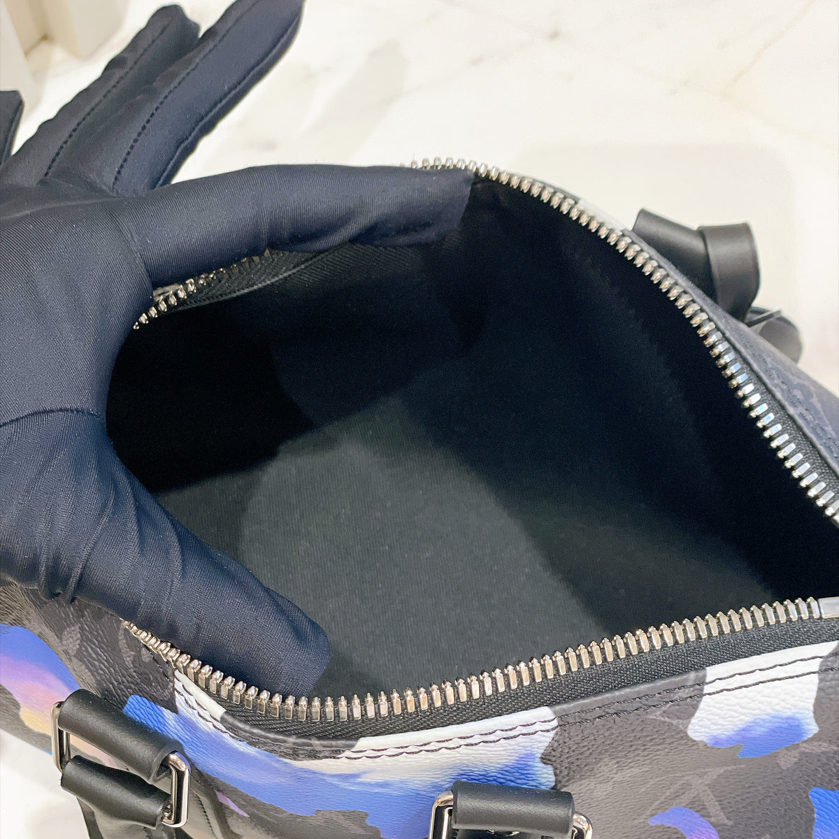 LV Keepall 25 in Monogram Sunrise