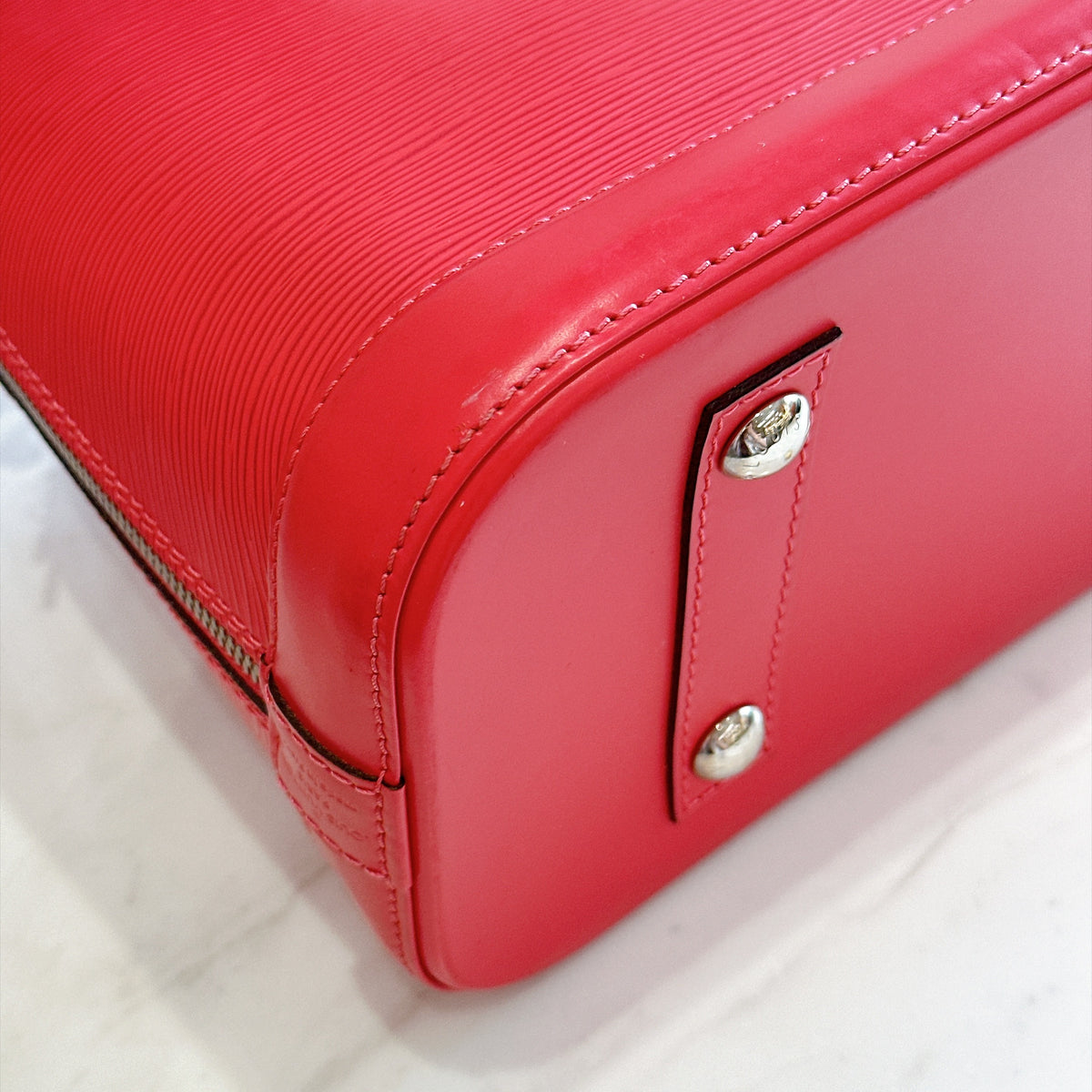 LV Alma PM in Pink Epi Leather