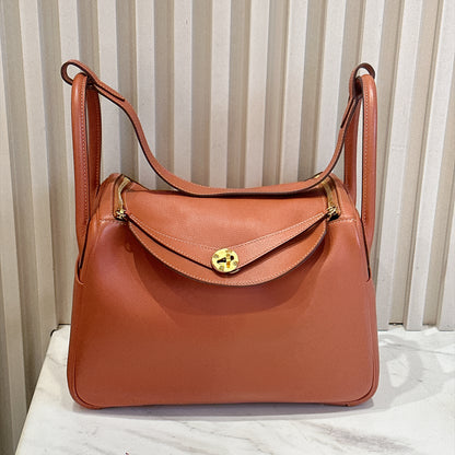 Hermes Lindy 30 Evercolour Blush GHW