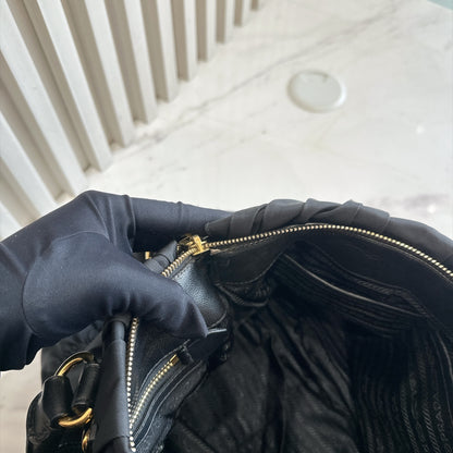 Prada Gaufre Tote Bag in Black Nylon