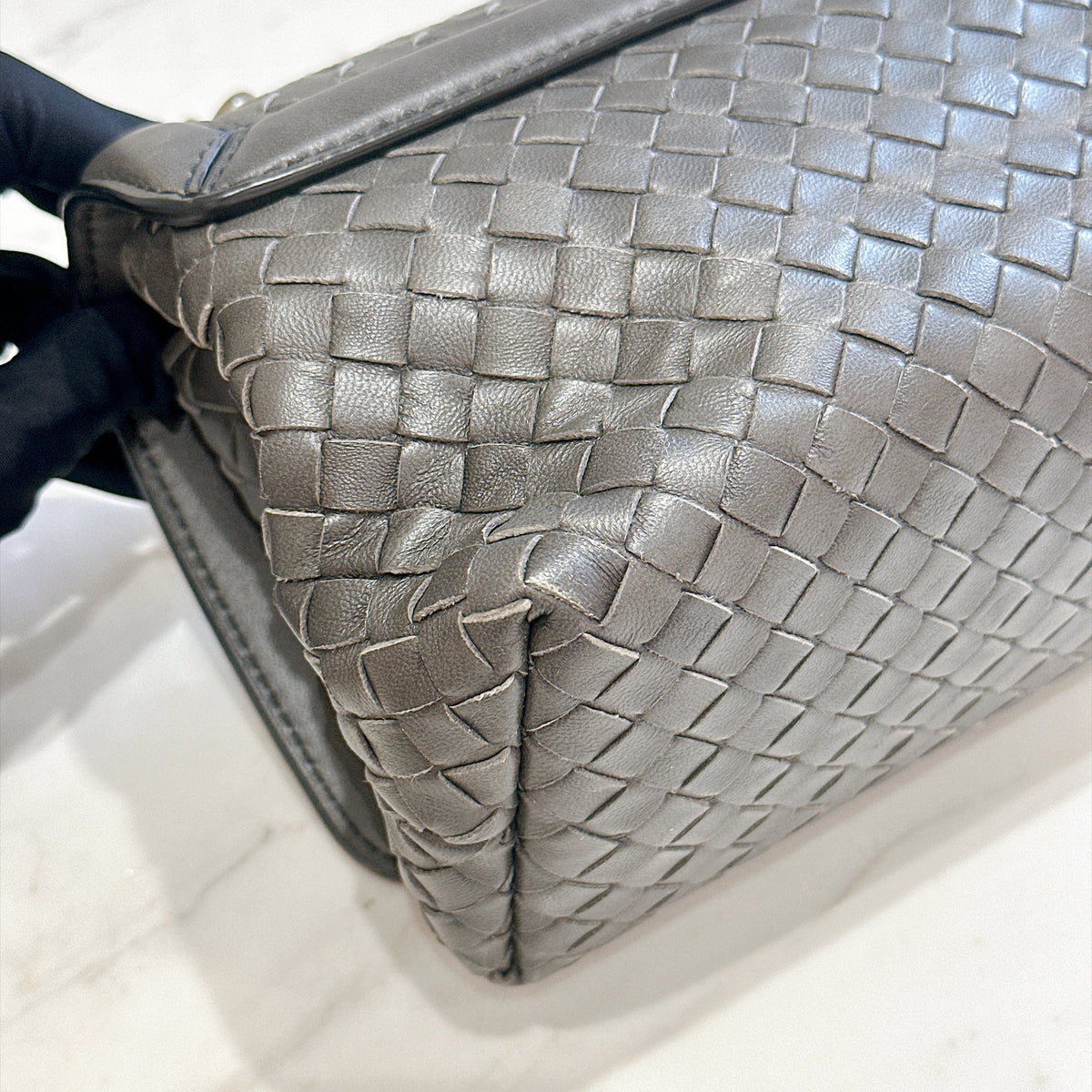 Bottega Veneta Intrecciato Olimpia Knot Shoulder Bag