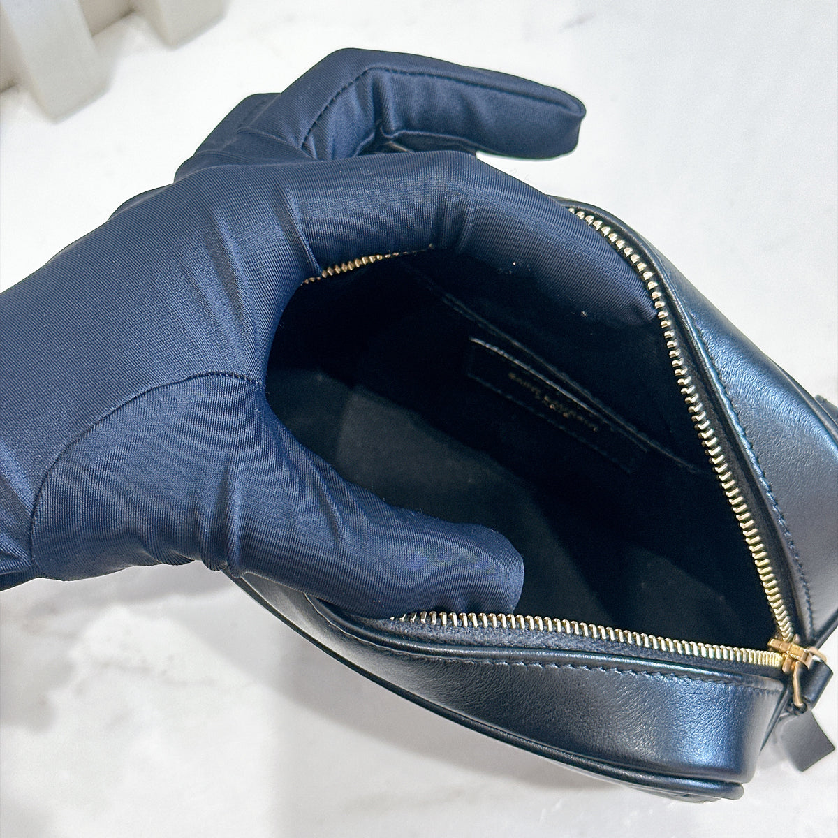 YSL Lou Belt Bag In Black GHW
