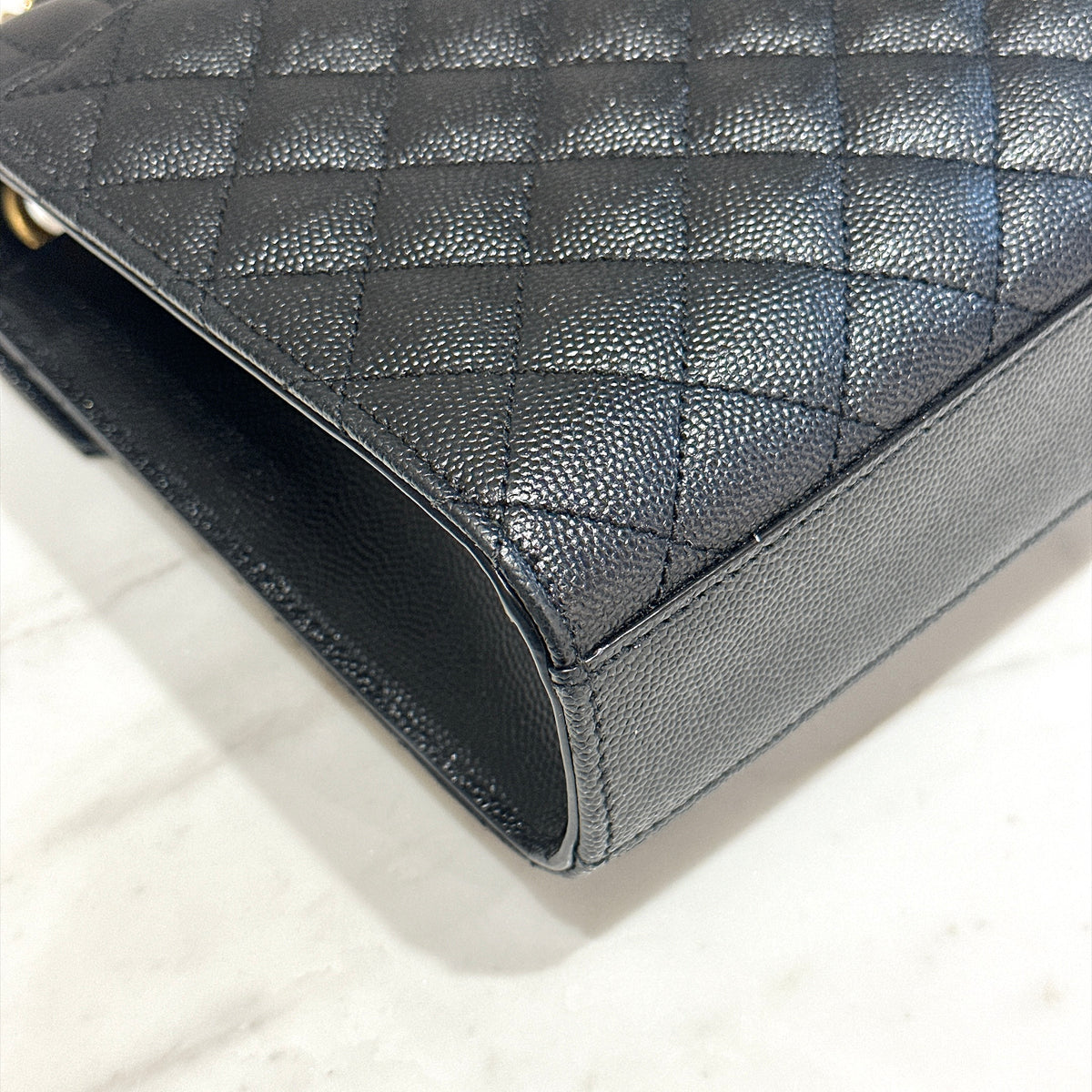 YSL Envelope Medium in Black GHW