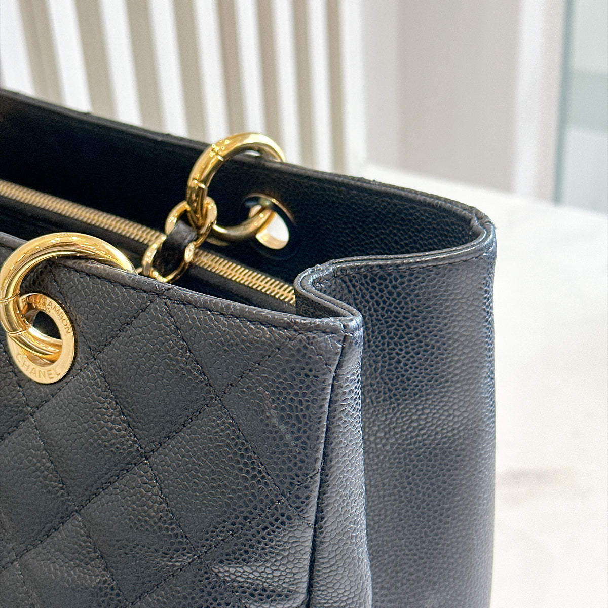 Chanel GST in Black Caviar GHW