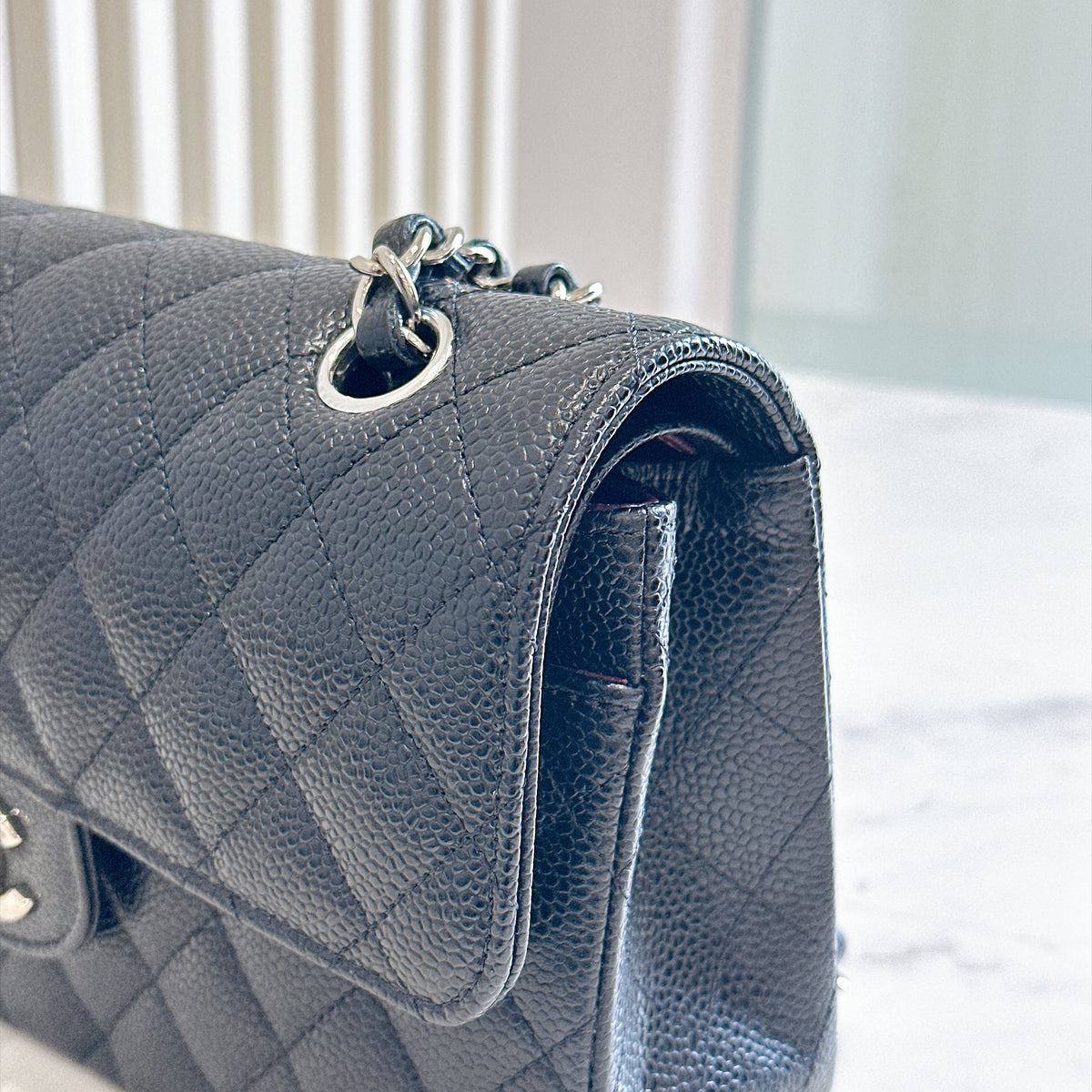 Chanel Classic Flap Small in Black Caviar SHW