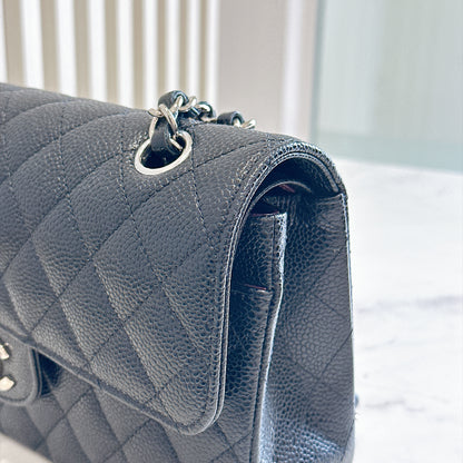 Chanel Classic Flap Small in Black Caviar SHW