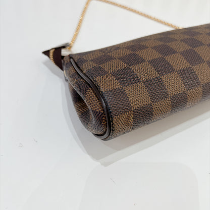 LV Damier Ebene Eva Clutch