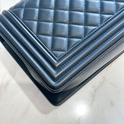 Chanel Boy Old Medium in Black Lambskin