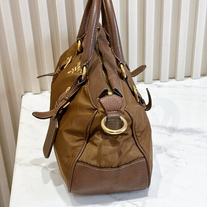 Prada BN2032 Tessuto Nylon & Soft Calf Leather Trim