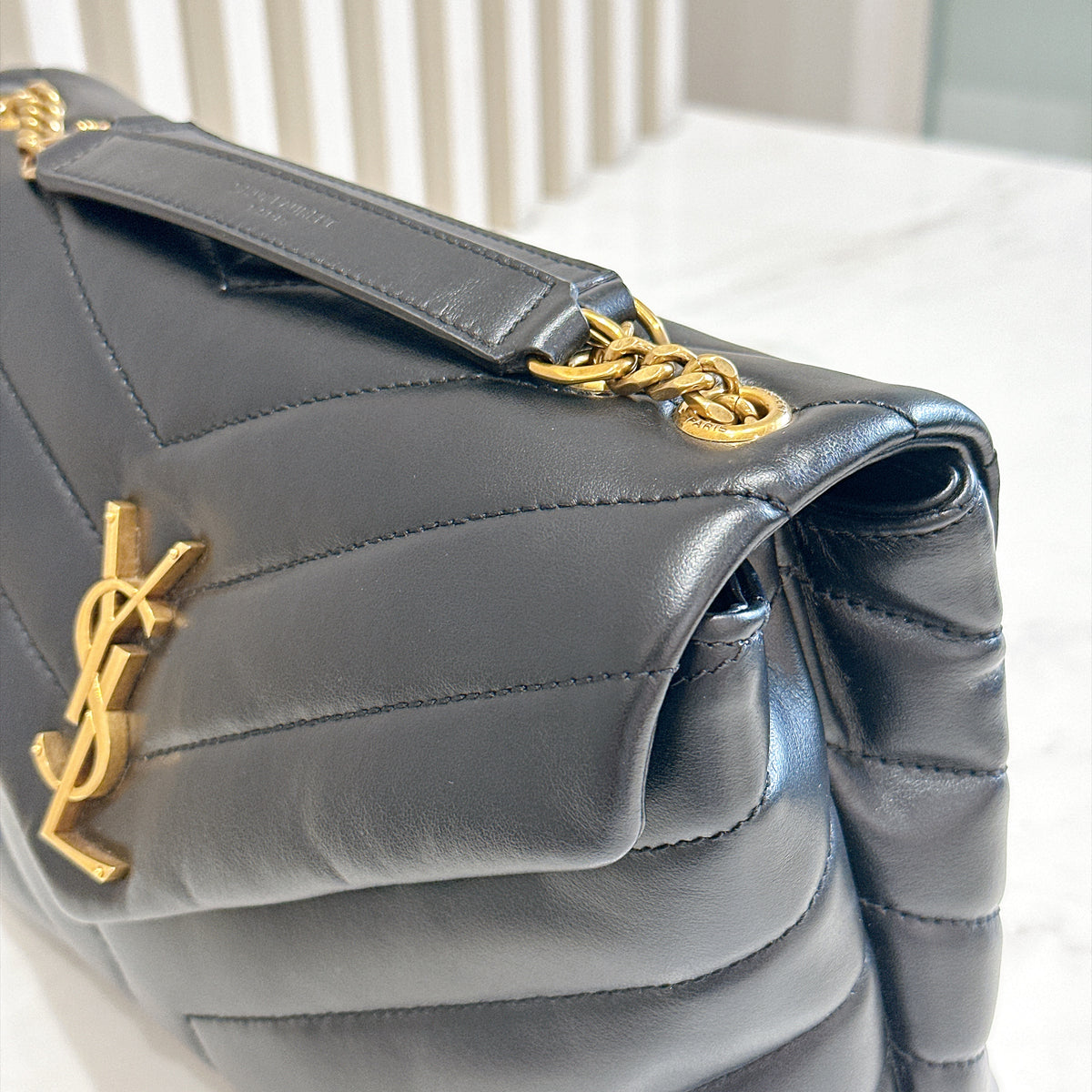 YSL Lou Lou Small in Black GHW
