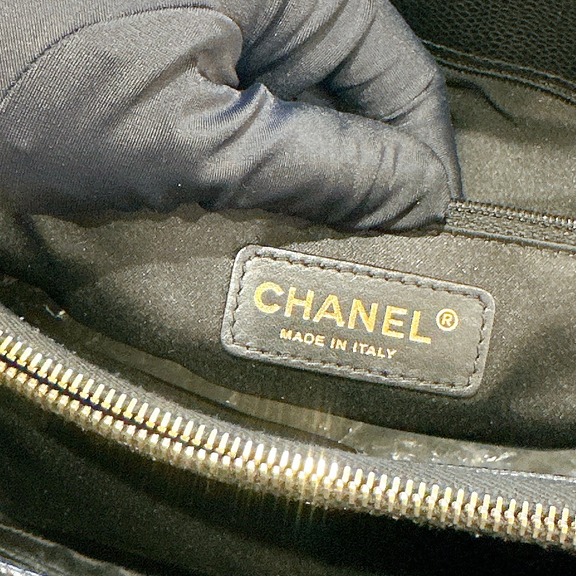 Chanel GST in Black Caviar GHW
