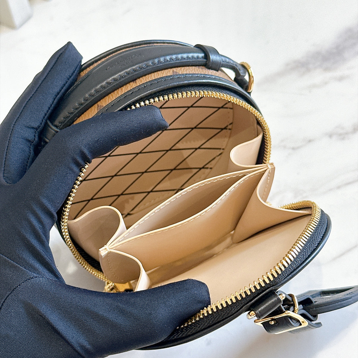 LV Mini Boite Chapeau in Reverse Monogram