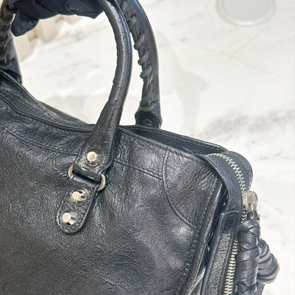 Balenciaga Le City Small In Black Arena Lambskin