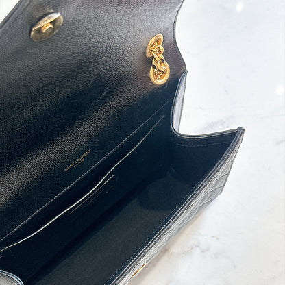 YSL Envelope Medium In Black GHW