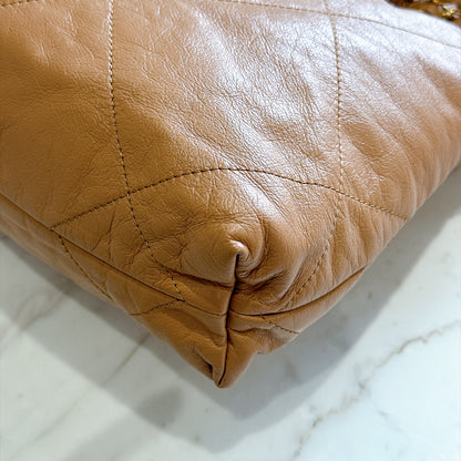 Chanel 22 Small in Caramel Calfskin