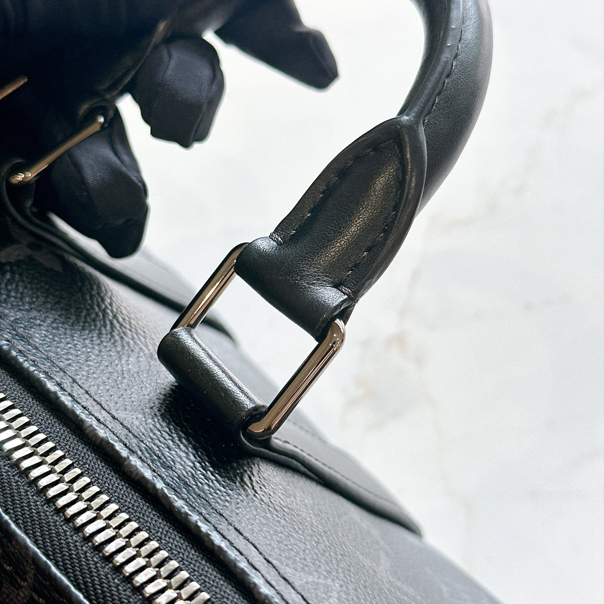 LV Keepall 25 in Monogram Eclipse