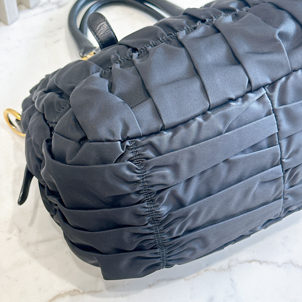 Prada Gaufre Tote Bag in Black Nylon