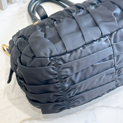 Prada Gaufre Tote Bag in Black Nylon