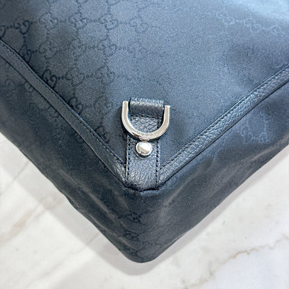 Gucci Black GG Canvas Abbey D-Ring Tote Bag