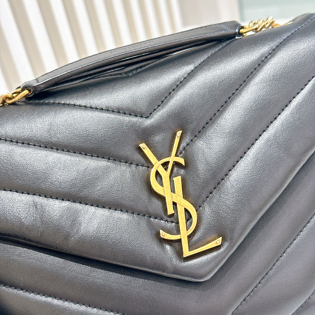 YSL Lou Lou Small in Black GHW