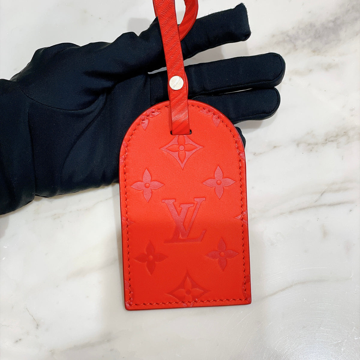 LV Monceau Distorted Epi XL in Red