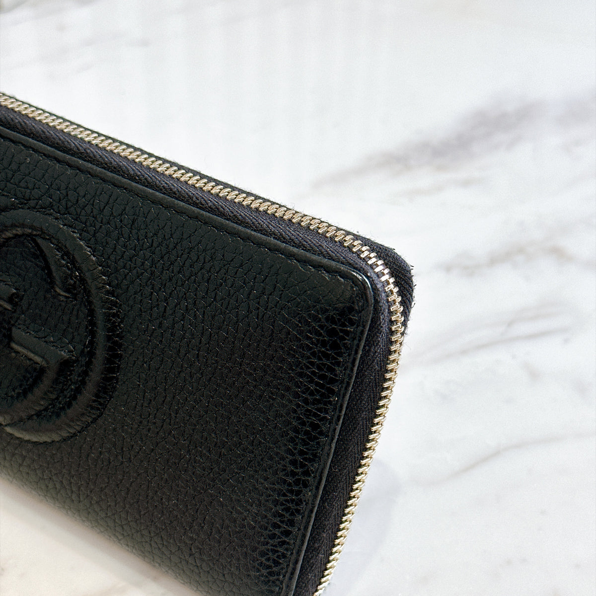 Gucci Soho Long Wallet in Black