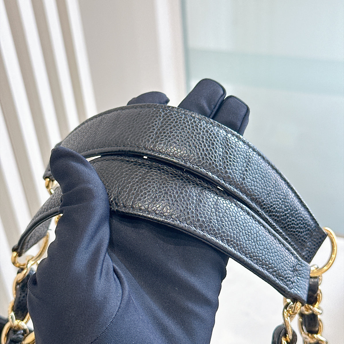 Chanel GST in Black Caviar GHW