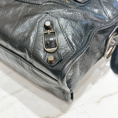 Balenciaga Le City Mini In Black Arena Lambskin