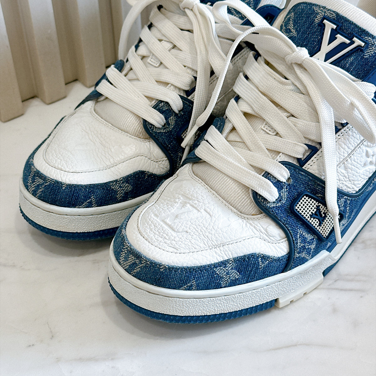 LV Trainer Sneakers in Blue