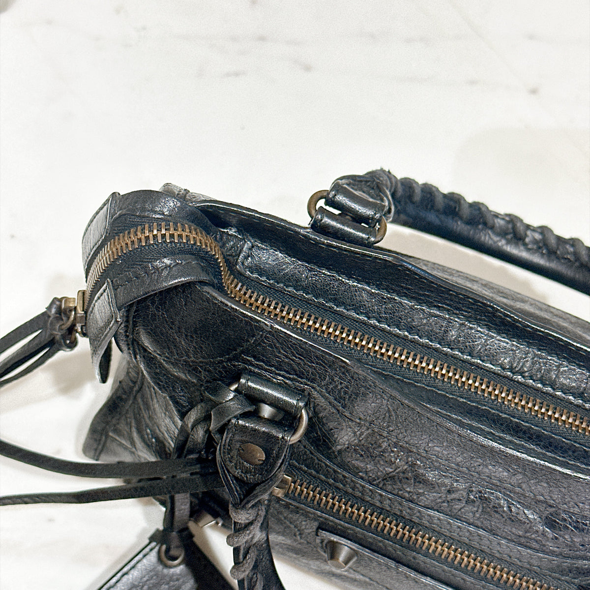 Balenciaga Le City Mini In Black Arena Lambskin