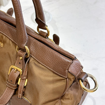 Prada BN2032 Tessuto Nylon & Soft Calf Leather Trim