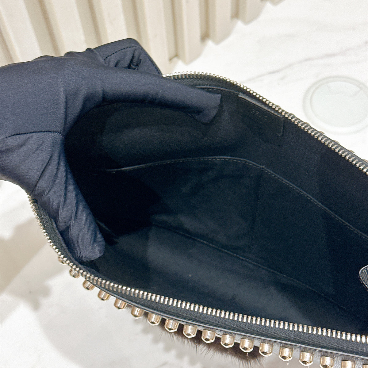 Fendi Karlito Flat Clutch Bag